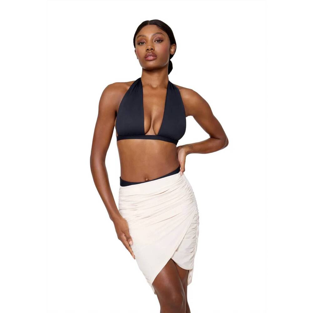 NEW DOS GARDENIAS ariel skirt in bone